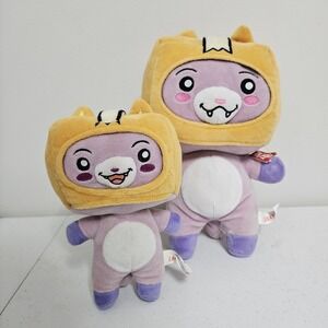 LankyBox Foxy Singing Plush Toy 10" Musical And Smaller Plush Lot Of 2